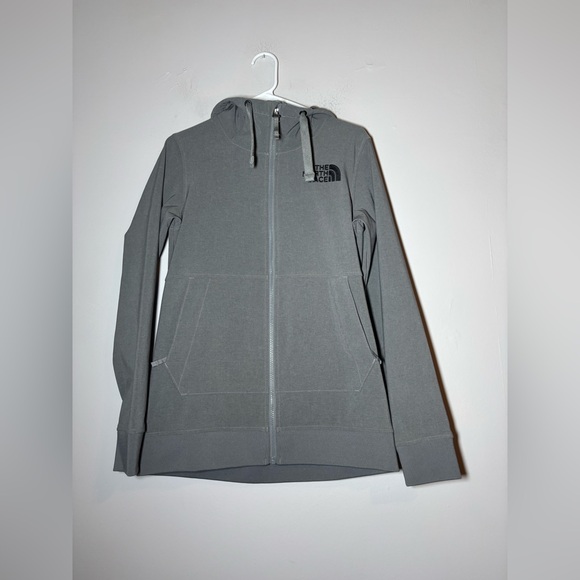 NORTH FACE women’s gray zip up hoodie size small - Picture 1 of 5